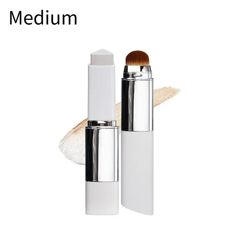 Blanc Cover Cream Stick V Foundation brush with removable head, light colour