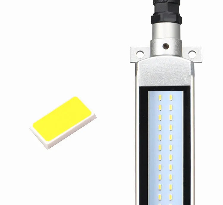 Industrial LED three-proof work light with aluminium housing and tempered glass cover for CNC lathes