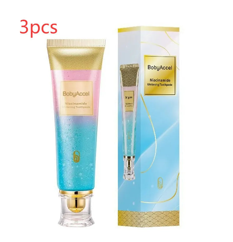 Nicotinamide whitening toothpaste tube with 100g net content for adult oral care