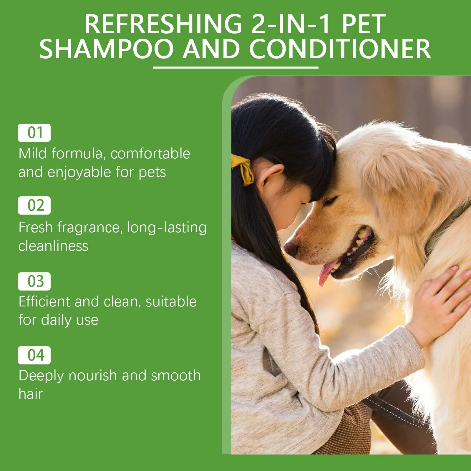 100ml pet 2-in-1 shampoo bottle with watermelon and coconut extracts