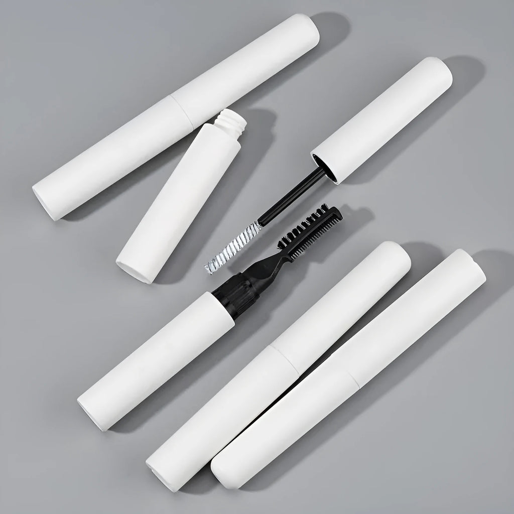Eyebrow glue with brush for natural wild eyebrow styling in pink or white