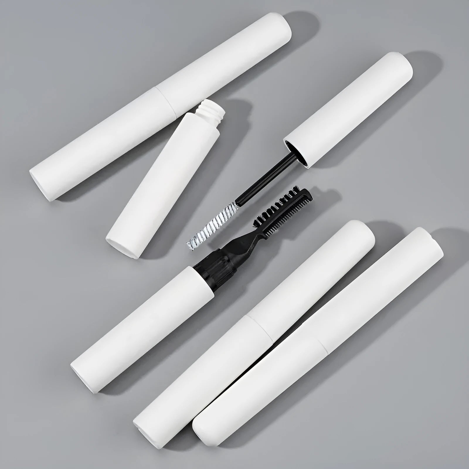 Eyebrow glue with brush for natural wild eyebrow styling in pink or white