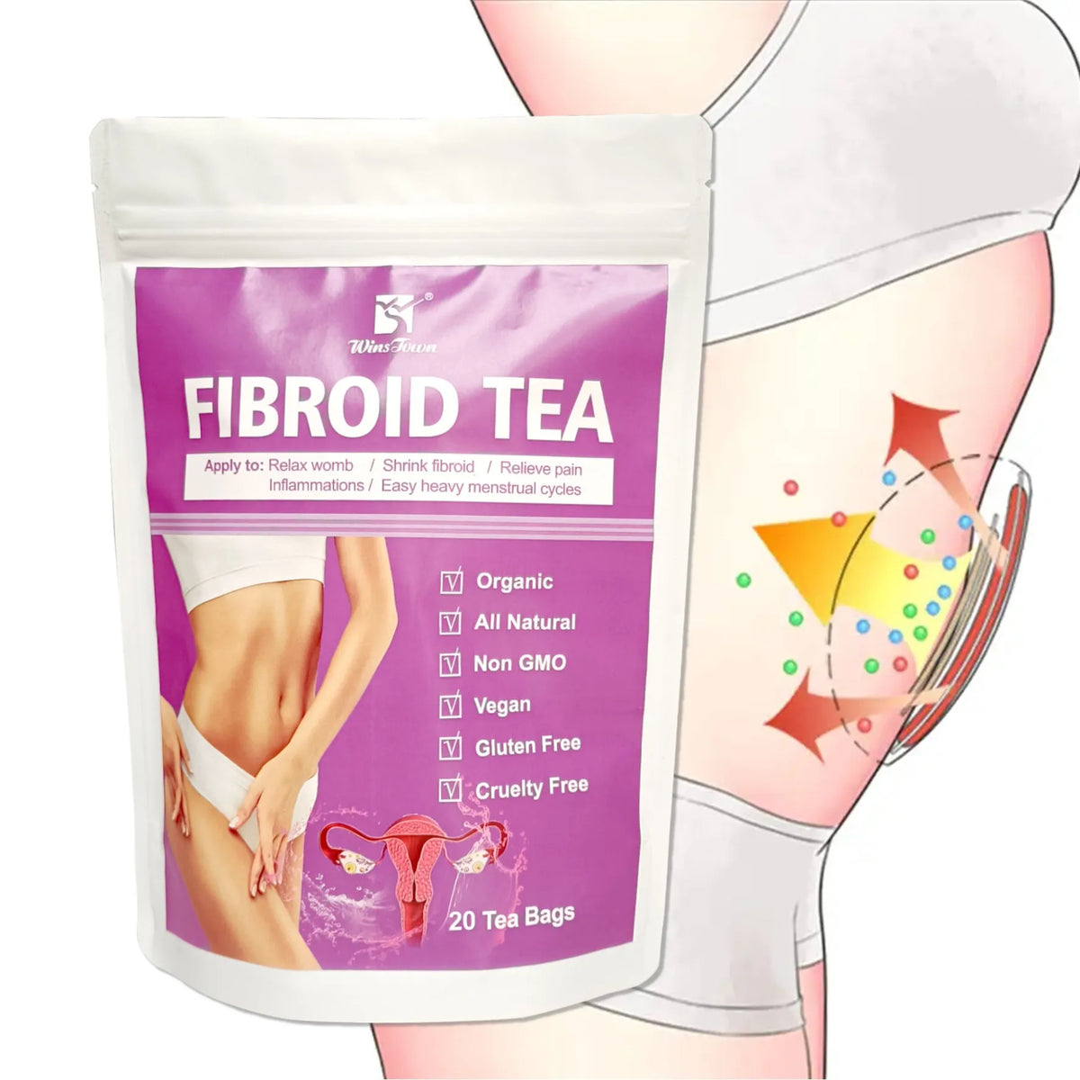 C83 Winstown Fibroid Tea herbal tea bag for cold extract brewing
