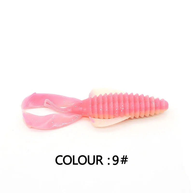 8cm PVC soft plastic fishing lure in multiple colour options for freshwater and saltwater angling