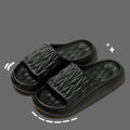 Leaf texture design EVA household slippers in multiple colours with non-slip soles