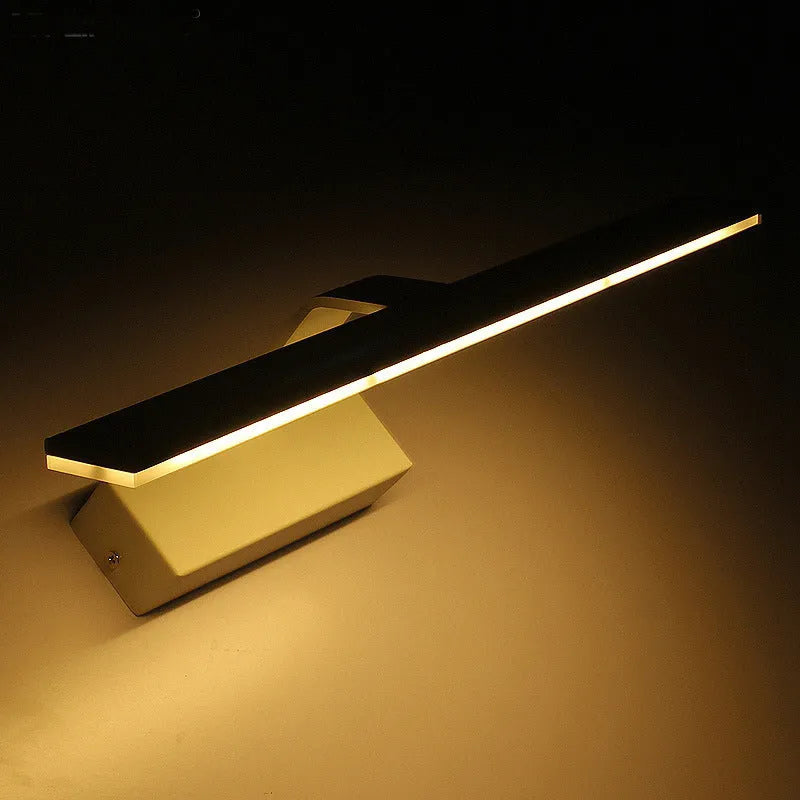 White LED mirror headlight, 520mm long, mounted above a bathroom mirror.