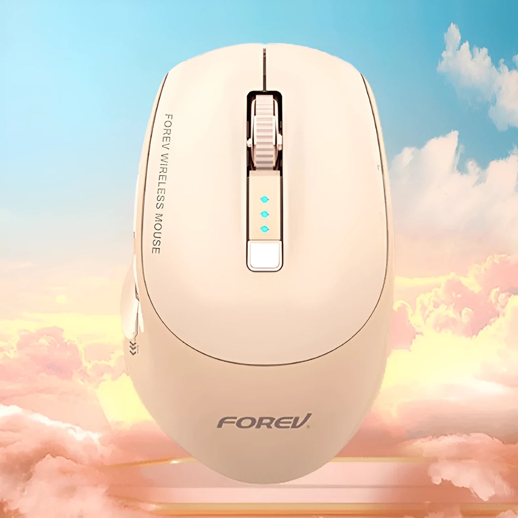 Bluetooth dual-mode wireless mouse for laptop, 109x70x42mm, available in Star Black, Blue Sky, and Milk Brown
