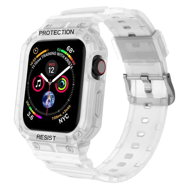 Soft TPU sports watch strap for Apple Watch Series 8 in multiple colour options