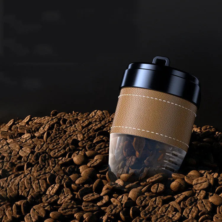 Coffee cup shaped car air freshener with solid fragrance in various colour options