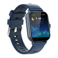 Bluetooth smart watch with heart rate and blood pressure monitoring on curved touch screen display