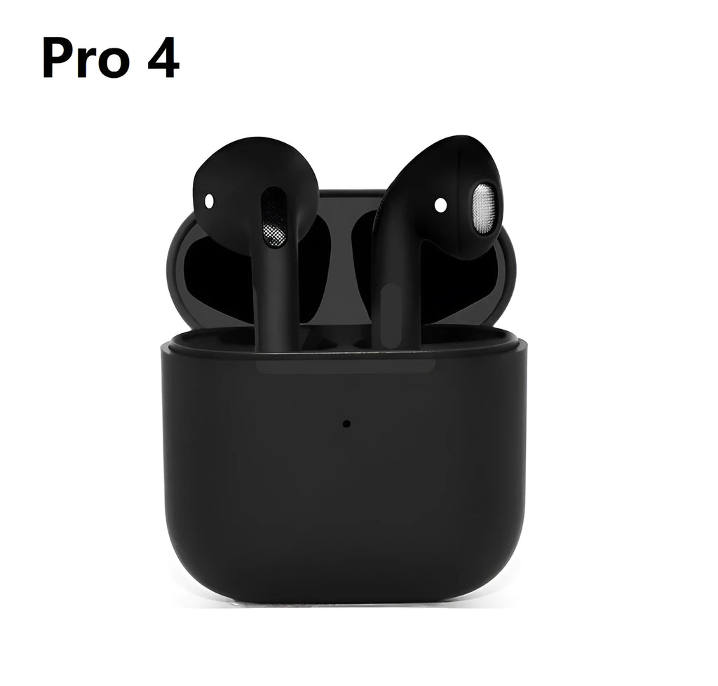 Stereo Binaural Sports Pro4 wireless Bluetooth headset in black or white with in-ear sports design