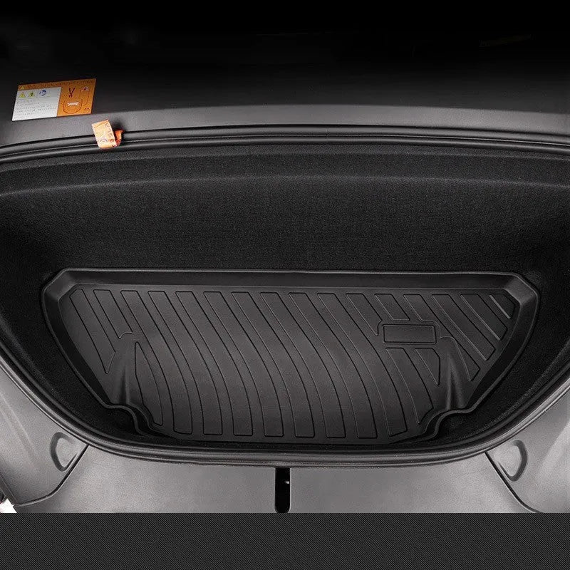 Rubber floor mats for Tesla Model 3, Y, X and S cars with TPE driver footrest