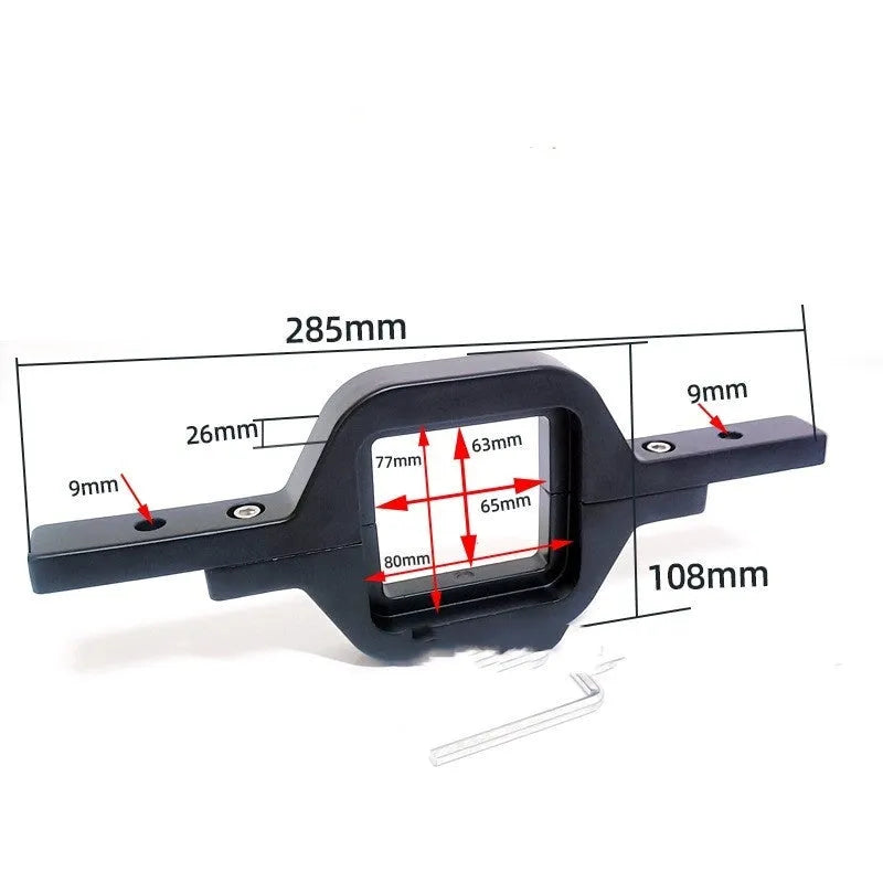 Black aluminum alloy LED reversing light bracket for Jeep Wrangler off-road vehicle