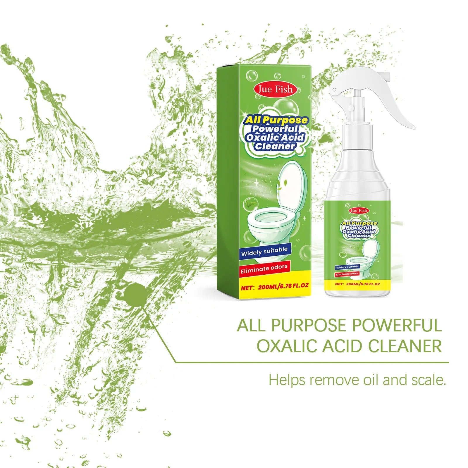 200ml bottle of household grease cleaning spray with spray dispenser top.