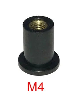 Motorcycle rubber brass nut expansion well nut riveting fastener kit with M4 M5 M6 sizes