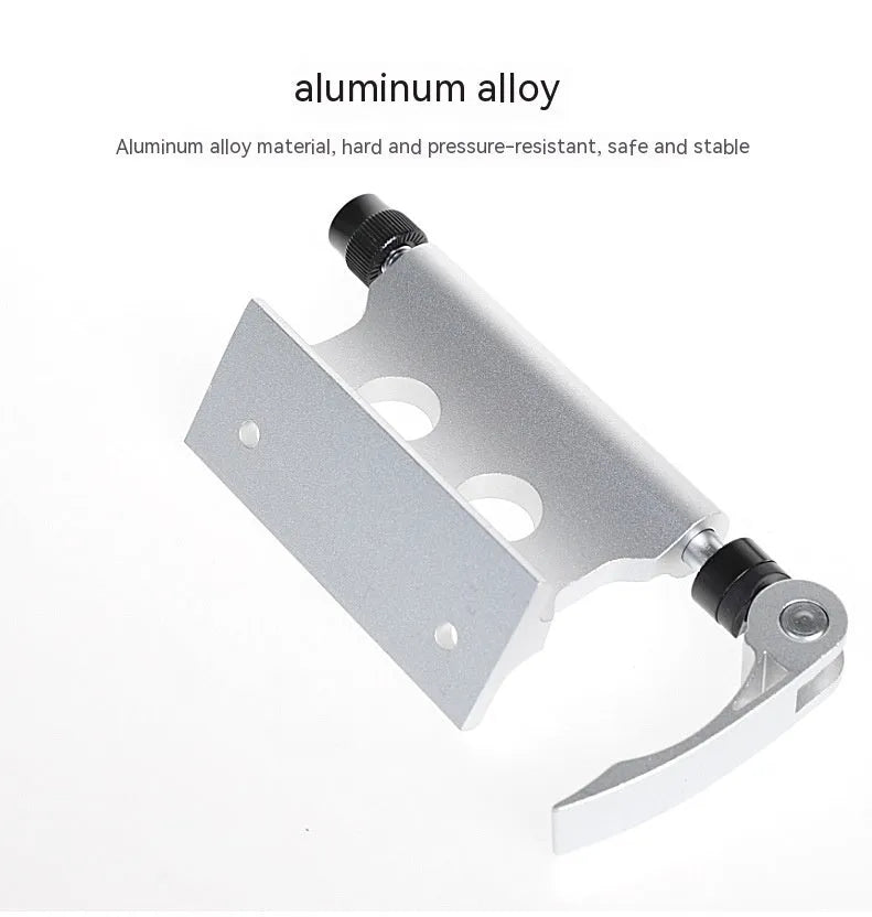 Silver metal bicycle front fork quick release clamp for SUV modification transport