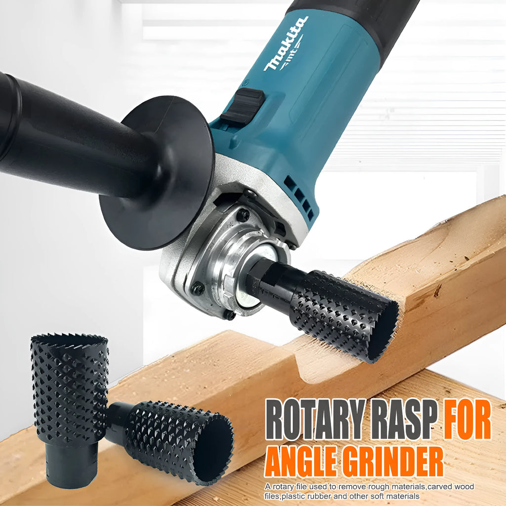 Spherical grinding head for angle grinder with M10 and M14 thread compatibility.