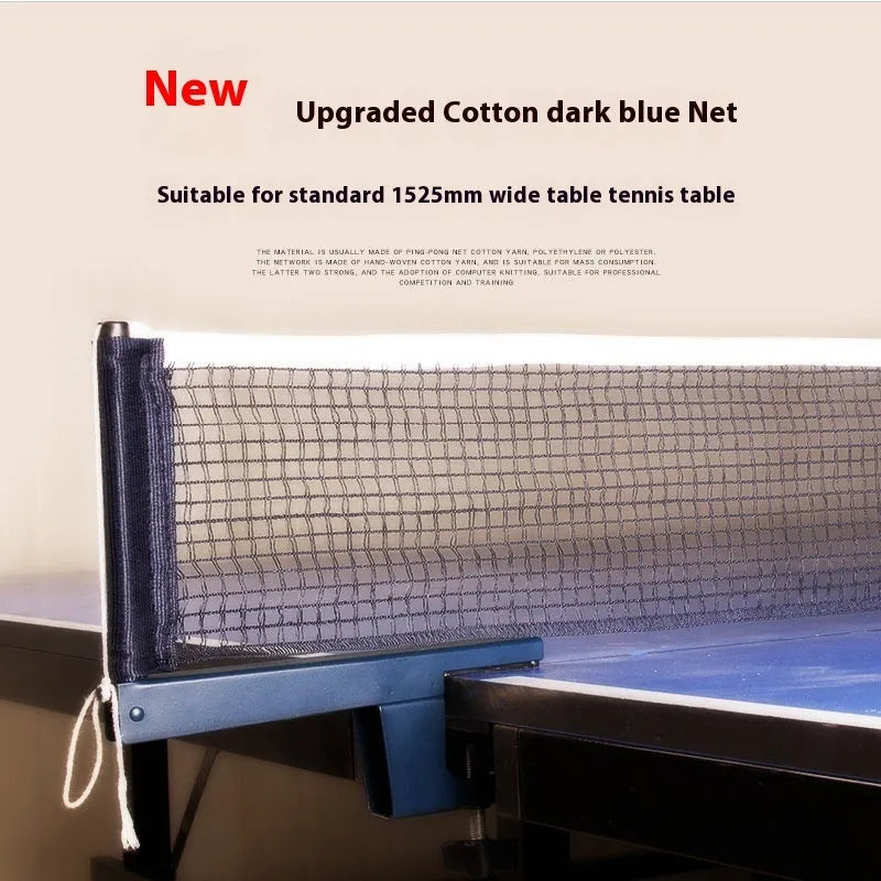 Thickened table tennis post set with universal large clip for indoor open grid table frames.