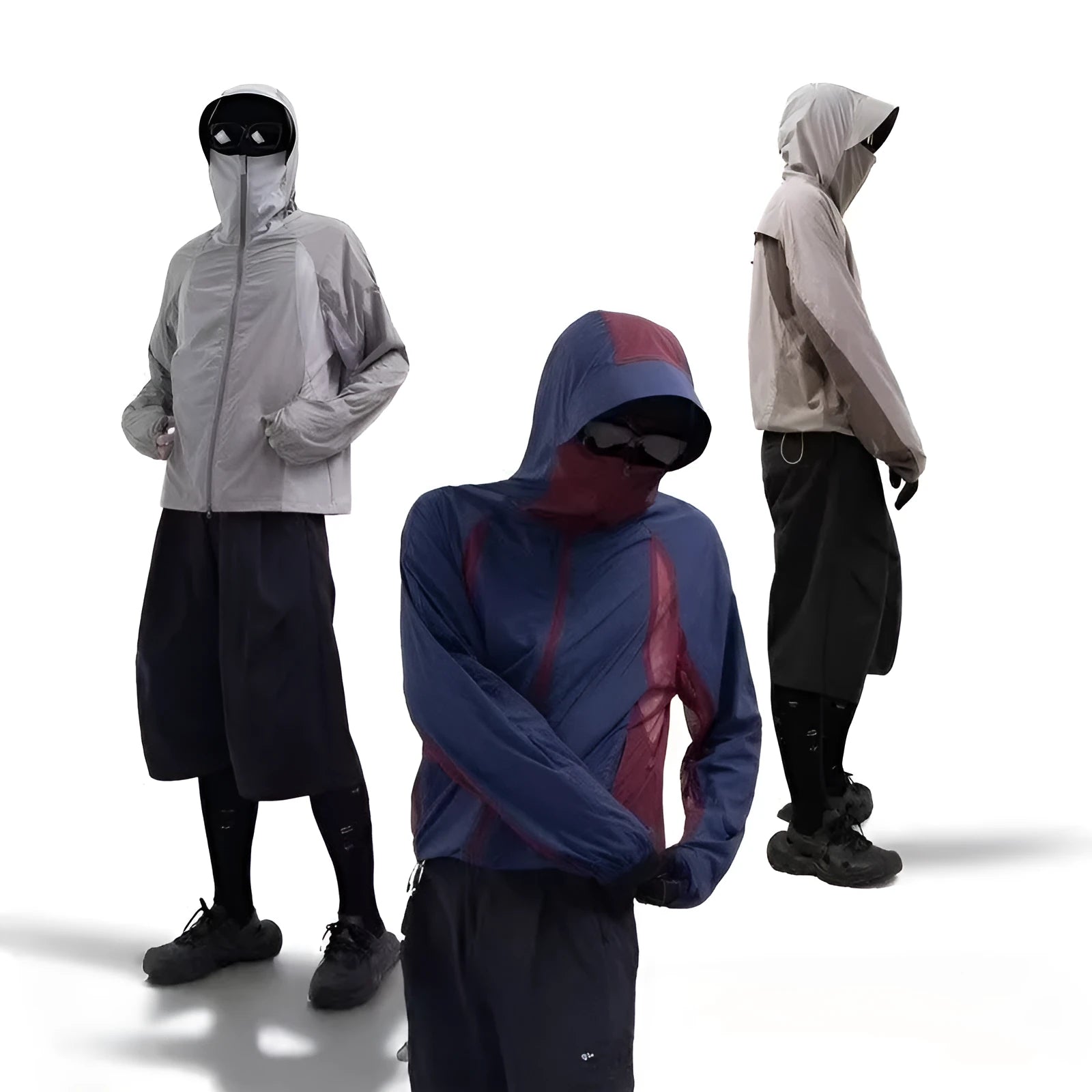 Mesh stitching thin sun protective clothes in nylon fabric available in multiple colours