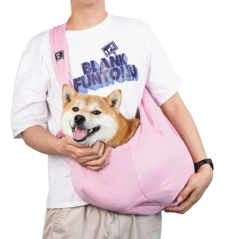 Large foldable cat backpack carrier with breathable mesh panels shown in a colour option.