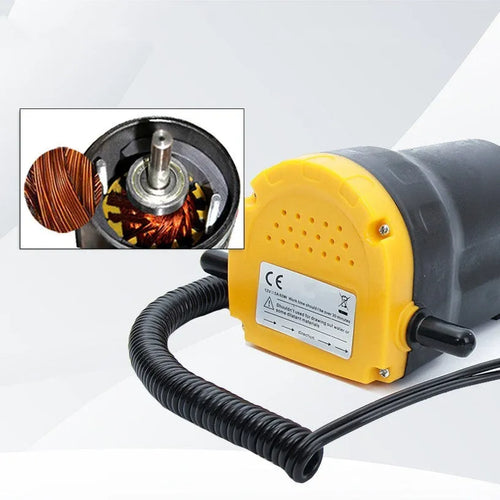12V electric self-priming oil gear pump with plastic body for engine oil transfer