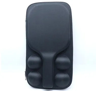 Black Peak pickleball racket shoulder bag showing dual straps and compact 45x25x8cm dimensions