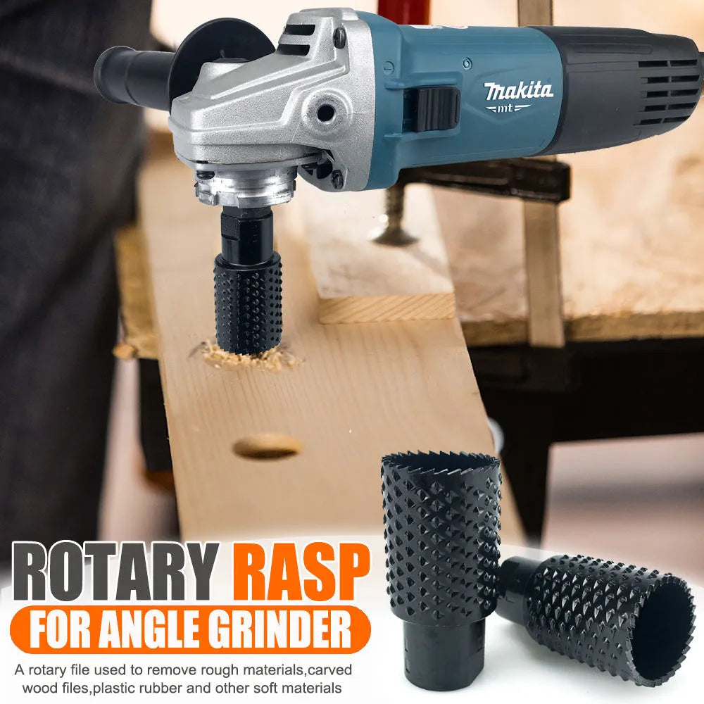 Spherical grinding head for angle grinder with M10 and M14 thread compatibility.