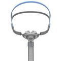 Ventilator nasal pillow mask with silicone cushion and adjustable headband for CPAP therapy