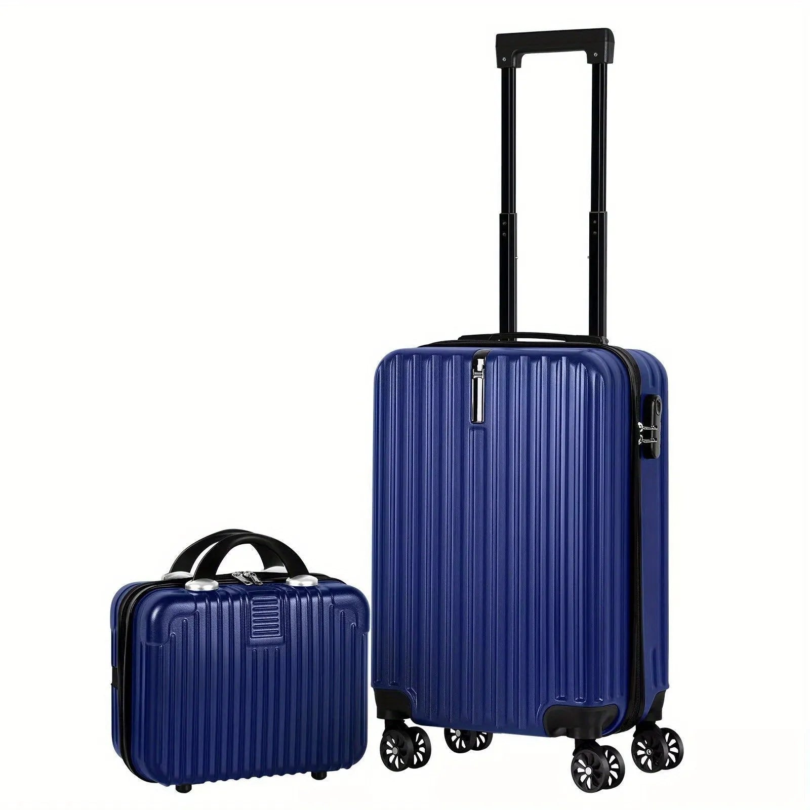 Aluminium alloy luggage set with 14 inch and 20 inch trunks and towel for men's travel
