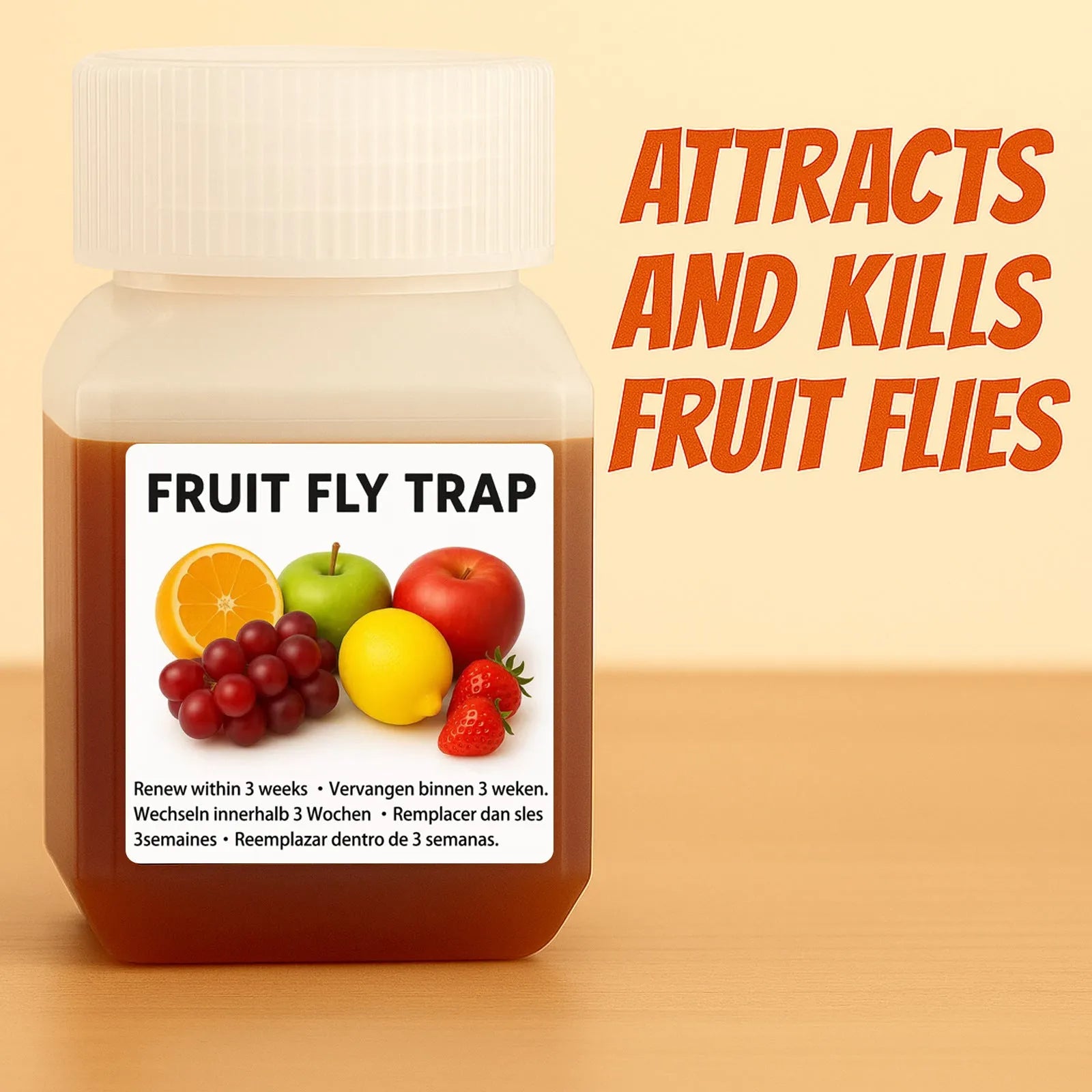 SK003 fruit fly trap bait liquid refill bottle for trap maintenance