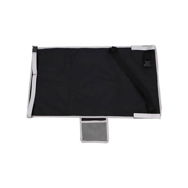 Portable children's aircraft pedal seat extender in nylon with drawstring pocket