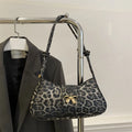 Women's casual PU leather handbag with sandwich pocket in black, brown, coffee, or khaki colour