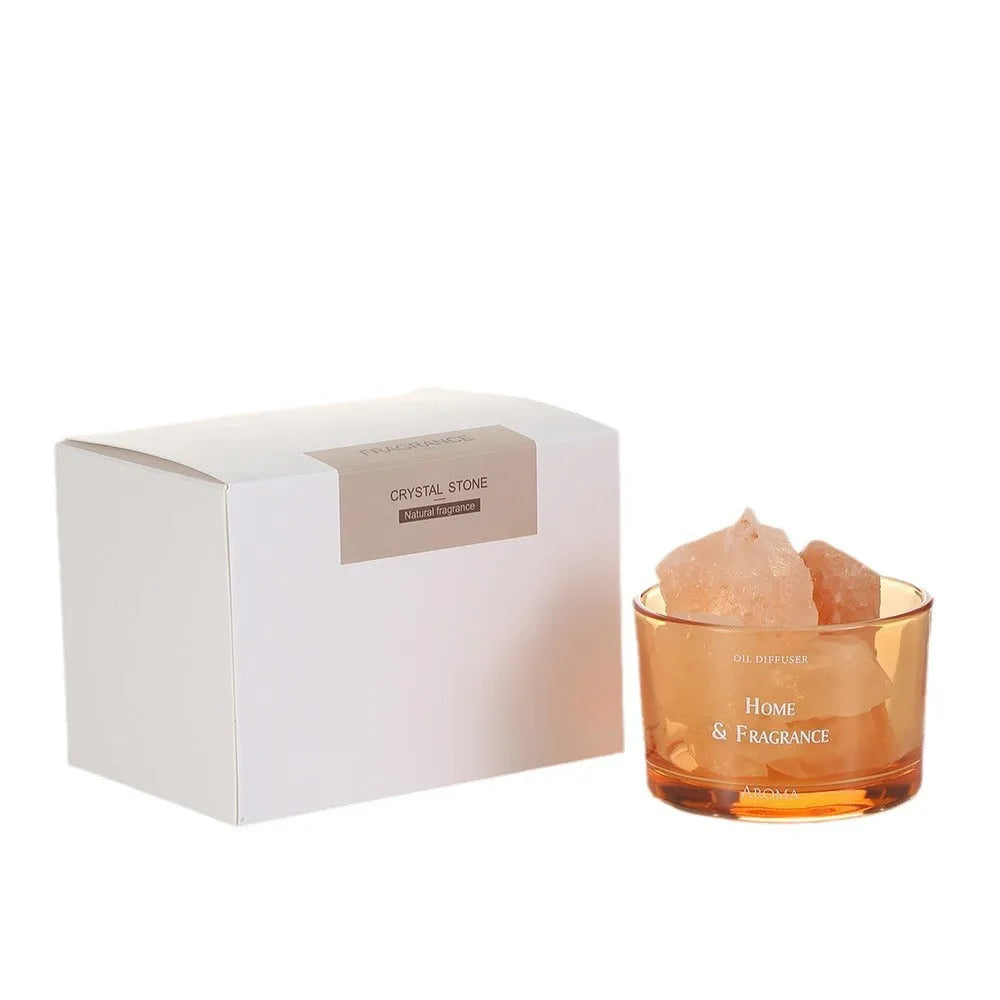 Girls' light perfume fire-free aromatherapy crystal diffuser kit with ten small bottles of essential oil.