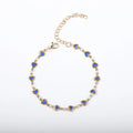 Heart-shaped stainless steel bracelet with gold plating in various colour options.