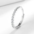Women's geometric diamond tail ring with open mouth design in electroplated white gold or yellow gold colour