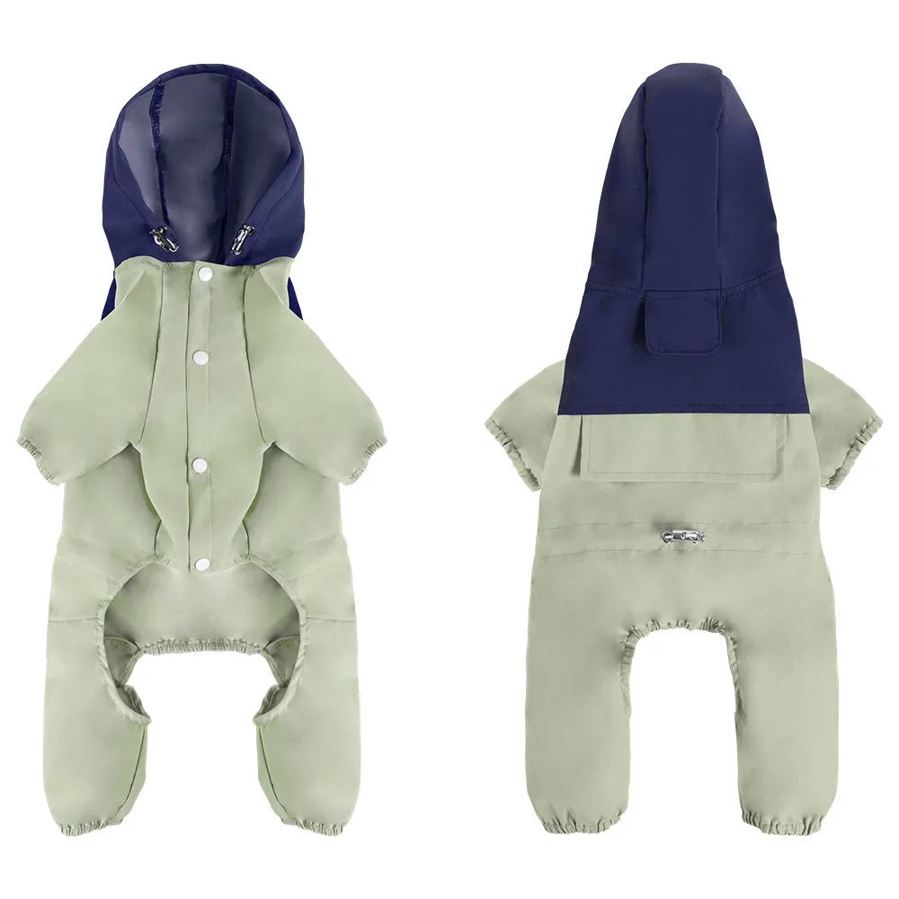 British style waterproof polyester dog jacket for small and medium sized dogs