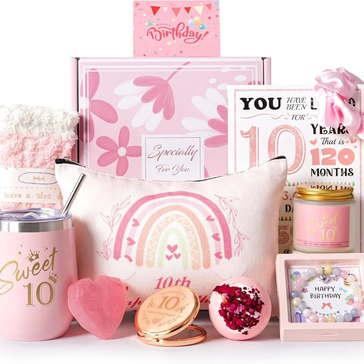 Soy wax aromatherapy candle bath set gift box in modern simplicity style, showing colour variation options