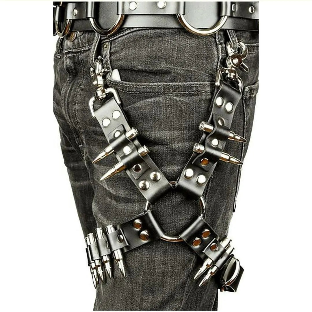 Black PU leather leggings with form-fitting cut on a model.