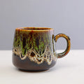 Large-capacity retro style coffee mug measuring 8.5cm tall with 8cm diameter