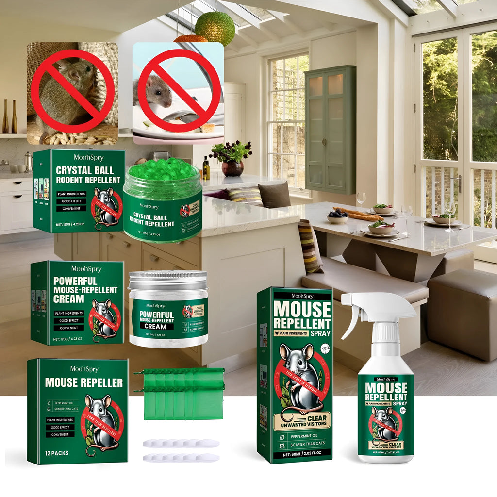 60ml natural mouse repellent spray bottle with essential oil formula for homes and cars