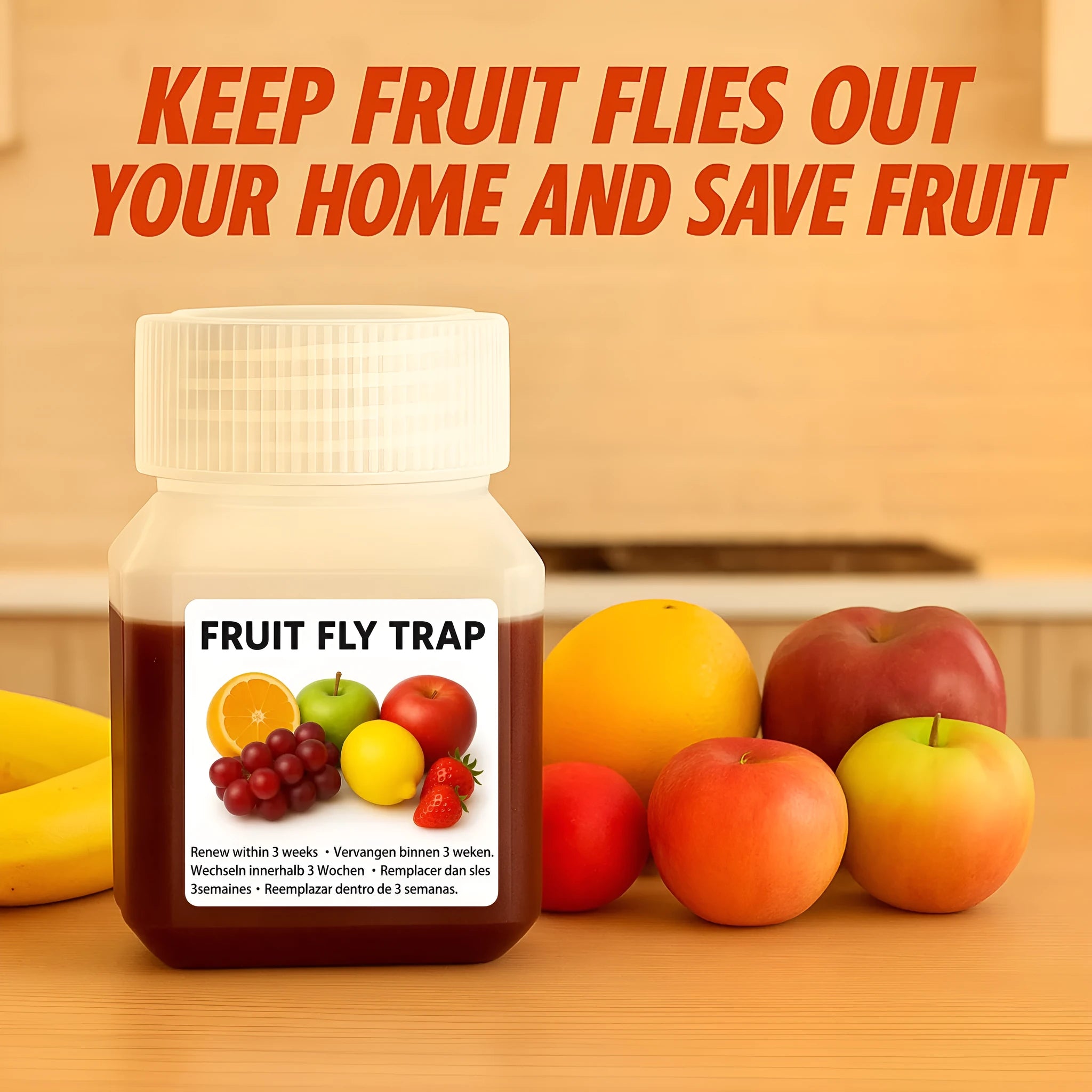 SK003 fruit fly trap bait liquid refill bottle for trap maintenance