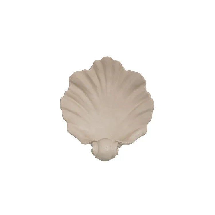 White resin simulation shell fruit plate decoration ornament on a table