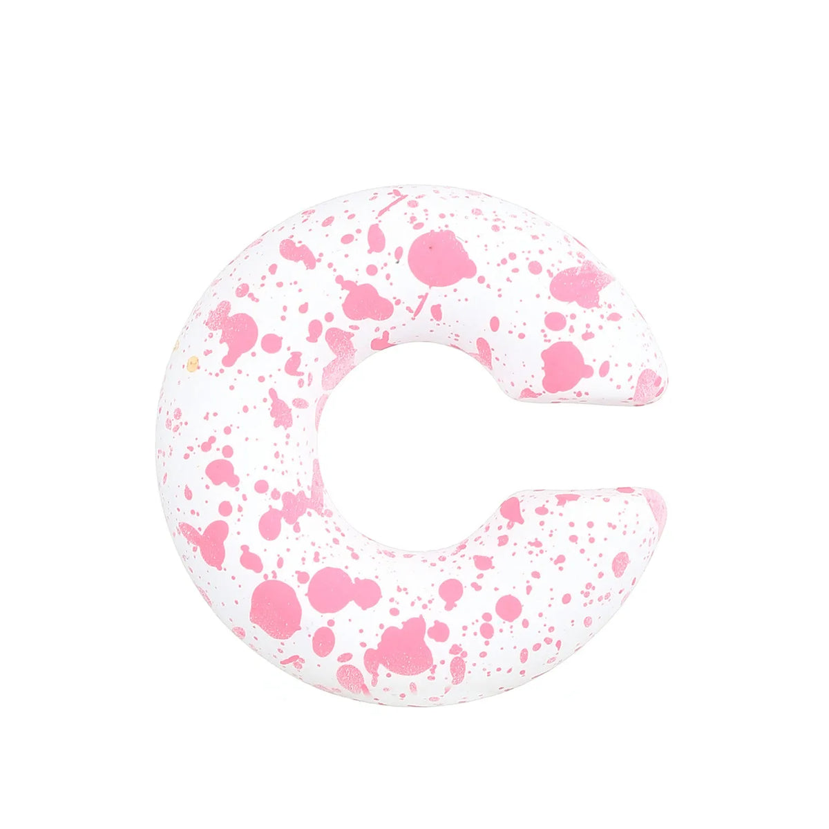 Geometric C-shaped matte clip-on earrings in multiple candy colours on a white background.