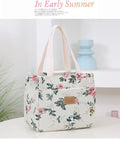 Women's printed canvas tote bag with aluminium frame in multiple design options