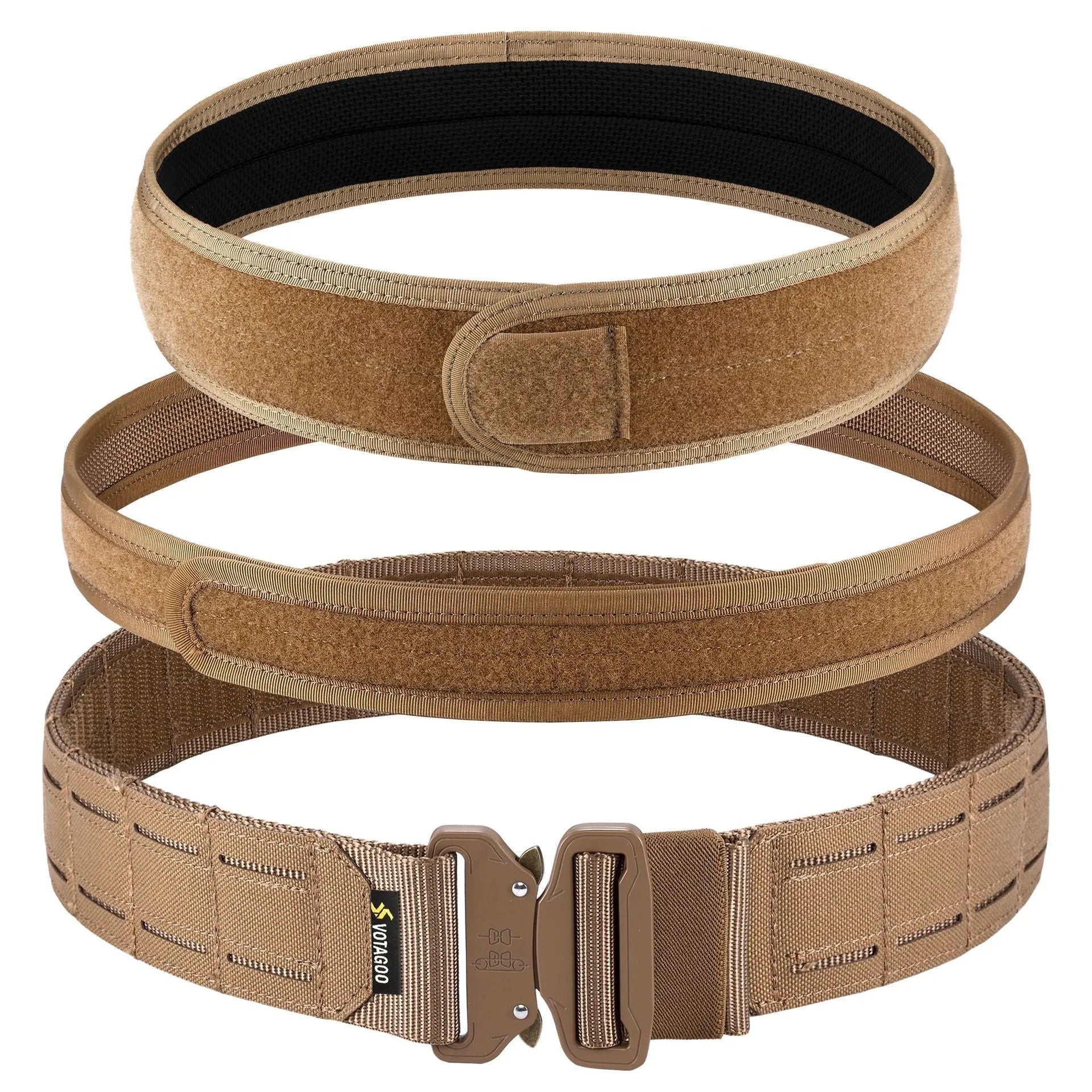 2-inch thick tactical waist belt with quick-release alloy buckle in CP camouflage colour
