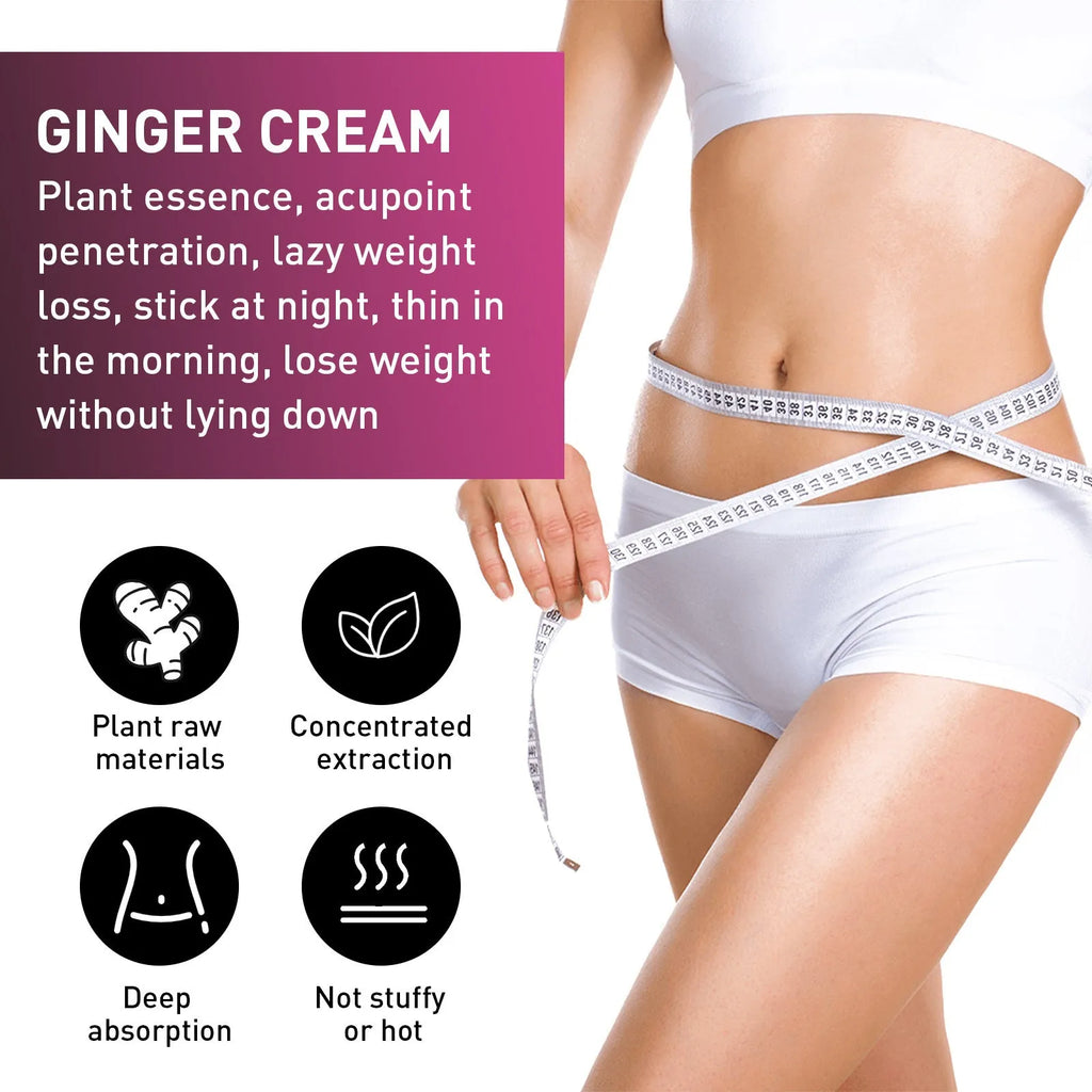 15g pot of ginger body thigh slimming shaping tightening cream.