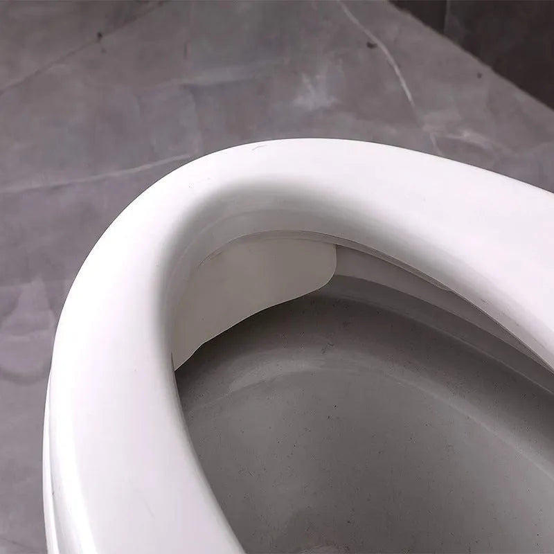 White PVC toilet urine blocking board for children's toilet training splash prevention