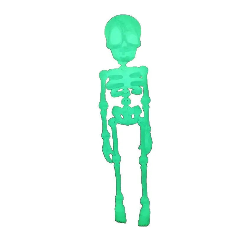 3D printed Halloween skull refrigerator magnet in multiple colour options showing 18cm height dimension