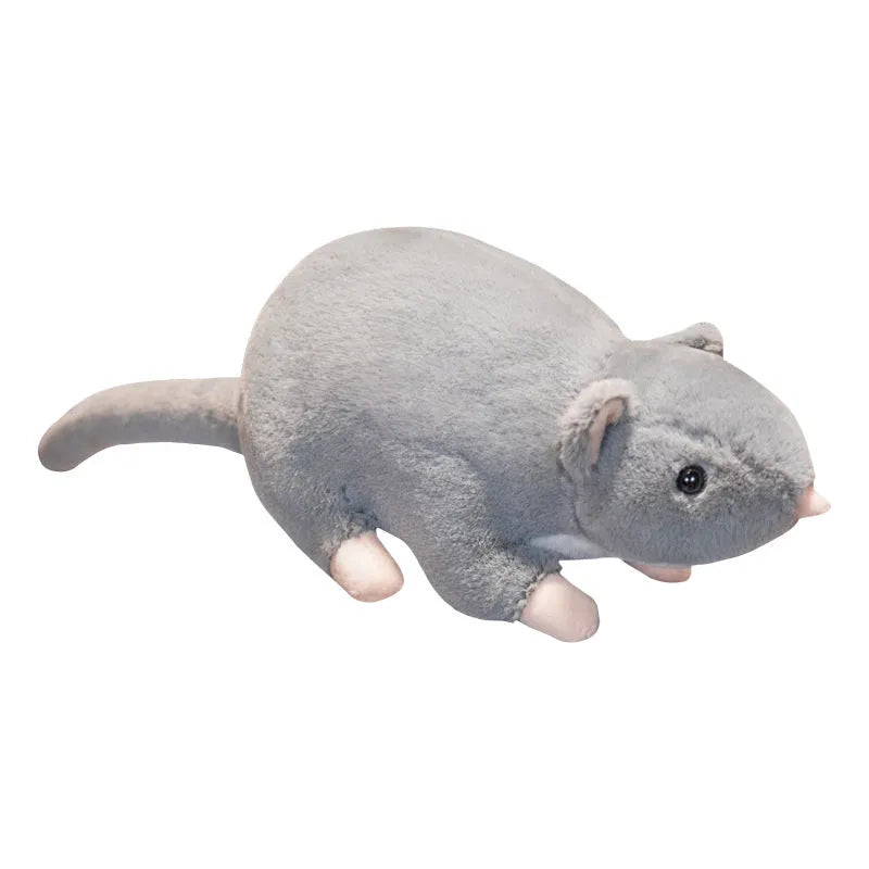 Cartoon mouse plush toy doll in three sizes: small, medium, and large.