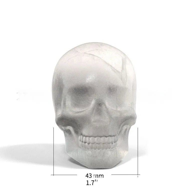 Halloween skull ice cube tray with 3D detailed design in food-grade silicone